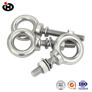 Ensemble de boulons à œil en acier inoxydable 304, finition unie, grade A2/A4, avec <span class=keywords><strong>anneau</strong></span>, <span class=keywords><strong>tige</strong></span> traversante, filetage standard - Product Image 6