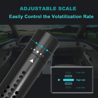 Diffuseur d'air frais de luxe en métal avec gel parfumé personnalisé pour pare-brise de voiture, avec capteur de vibration et 5 noyaux de parfum