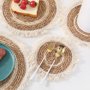 Posavasos redondo hecho a mano de hilo de algodón, tapete para mesa de comedor, cocina, olla caliente - Product Image 3