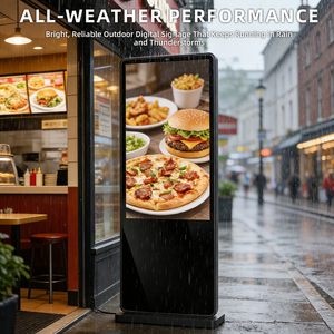 Écran d'affichage publicitaire extérieur numérique 32 43 49 55 65 75 85 98 pouces, lecteur multimédia 4K Android 2500 3000 nits, moniteur totem - Product Image 3