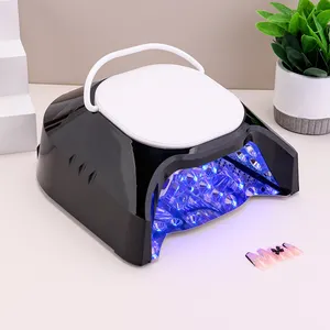 Wireless Pedicure 2023 Newest 86W Mirror-finish Nail Salon Use Rechargeable Manicure Machine Nail Lamp Gel Light with Handle