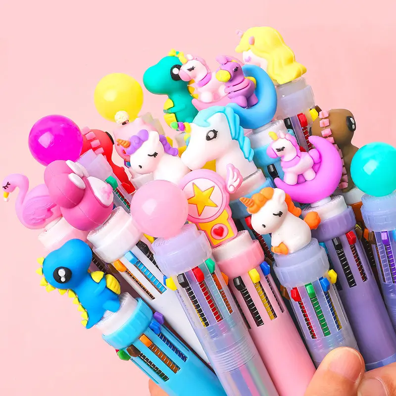 Pulpen Multiwarna Alat Tulis Novelty Lucu Kawaii Pena Siswa Anak Menulis Gel Pena