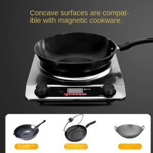 Nouvelle cuisinière à induction concave haute puissance 500W, 2 brûleurs, électrique, portable, surface en fonte 24 cm, multifonctionnelle pour voiture/camping-car/extérieur - Product Image 6