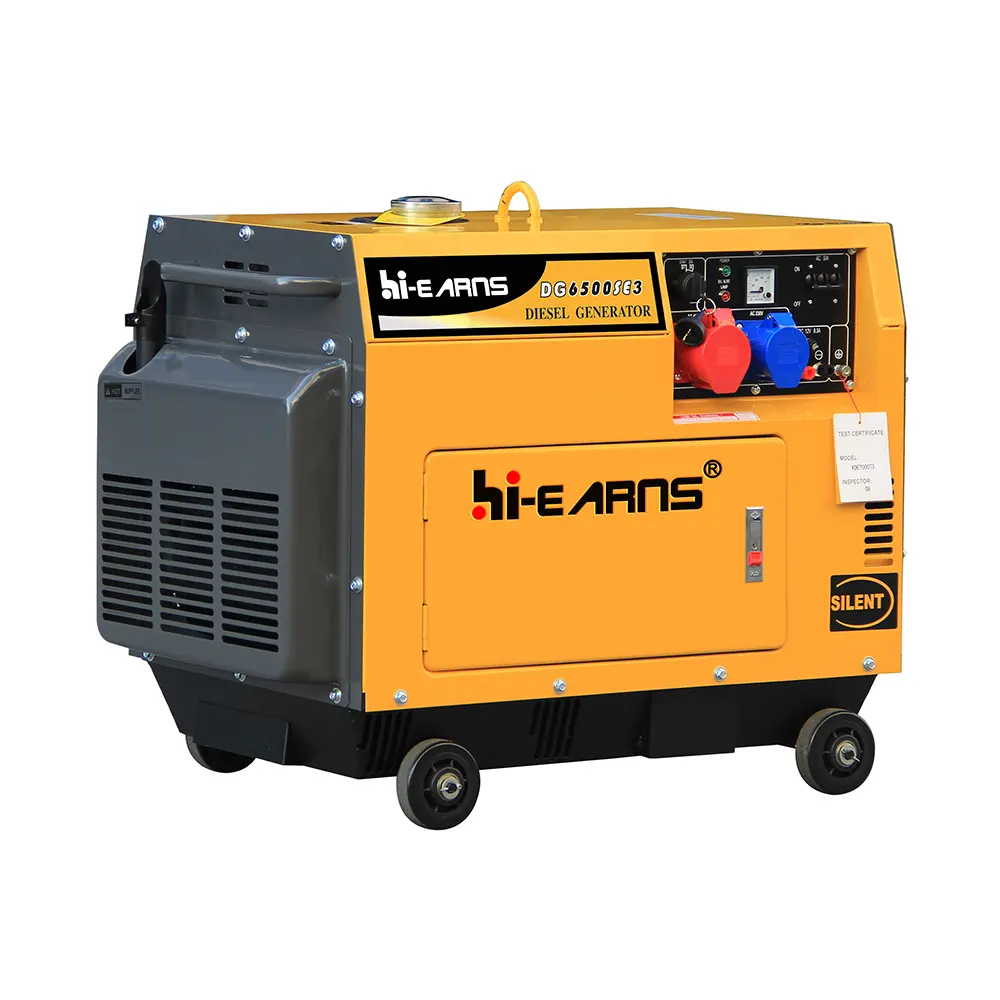 하이 벌고 DG6500SE 5kva 5kw 슈퍼 침묵 디젤 발전기 가격