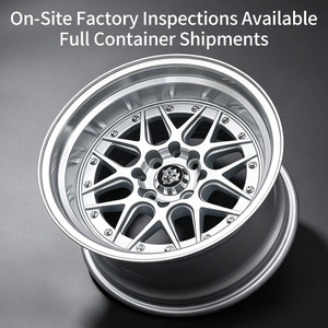 ล้อแม็ก Flowtone Wheels BB Sport ขนาด 15 นิ้ว 4X100/114.3 10 รู สีเงินขอบลึก คุณภาพสูง สำหรับรถแข่ง - Product Image 3