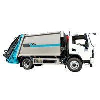 Camion à ordures compacteur à chargement arrière de 12 m³, poids total autorisé en ordre équilibré (PTO) 14 000 kg, véhicule compacteur de déchets pour l'assainissement municipal