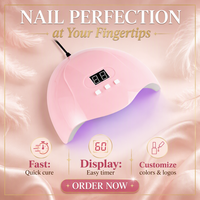 Lampe à ongles UV LED professionnelle SUN X3 haute puissance 54W avec USB 5V, trois minuteurs, portable pour gels d'ongles des mains et des pieds