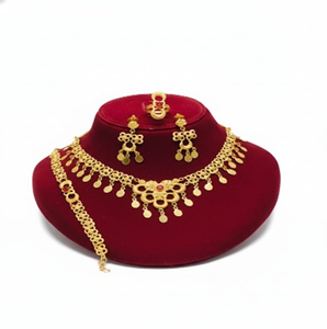 Collier délicat, bijoux, collier sautoir, collier plaqué, ensemble de bijoux, ensemble de bijoux 4 pièces, léger, confortable et élégant - Product Image 1