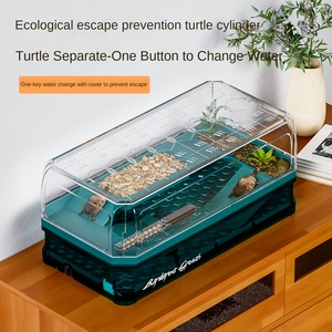 Terrarium Amphibien Spacieux de Haute Qualité en Plastique Écologique Durable Réutilisable pour Reptiles avec Zones Séparées pour Petits Animaux - Product Image 3