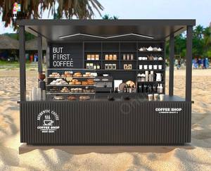 Kiosco de Exhibición Personalizado Onuode con Iluminación LED para Cafés y Centros Comerciales, con MDF y Vidrio Templado, Diseño de Muebles Ecológicos - Product Image 3