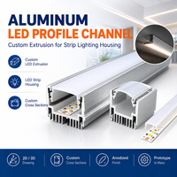 Profilé LED en aluminium sur mesure pour éclairage à bande