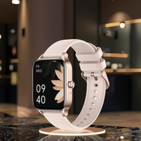 Reloj inteligente de moda para hombres y mujeres, llamadas BT y asistente de voz, monitoreo de salud y estado físico, compatibilidad con IOS, función de correo electrónico AI