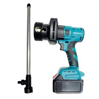 Pompe de transfert de carburant électrique sans fil 150L/min, pompe à huile à haut débit, hauteur de refoulement 10m, corps en aluminium, sans balais