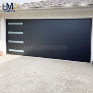 Portes de garage sectionnelles avec design à double vitrage économe en énergie - Product Image 1