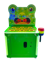 Machine de jeu d'arcade de marteau de grenouille folle de haute qualité accepteur de pièces de monnaie coloré poussoir de pièces de monnaie expérience amusante de grenouille de saut pour