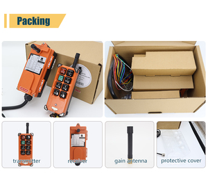 F21-E1B phổ cẩu Palăng điện điều khiển từ xa 6 nút đơn tốc độ dài khoảng cách điều khiển không dây ngoài trời không thấm nước - Product Image 6