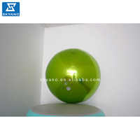 Boule miroir gonflable verte, boule brillante suspendue, boule miroir DJ disco pour la décoration de Noël, ballon double couche