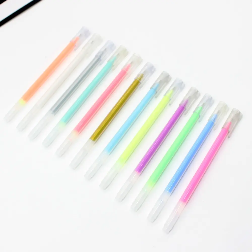 Nuovo Design 0.5mm penna Gel di plastica di vendita calda miglior prezzo promozionale penna inchiostro Gel Logo personalizzato