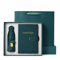 Ensemble de cadeaux professionnels de marketing : carnet en cuir PU avec logo personnalisé, gobelet isotherme, batterie externe, format A5, magnétique, papeterie de bureau