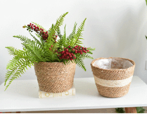 環境に優しい植物繊維製植木鉢＆フラワーポット（家庭、庭園、ホテル、観葉植物用） - Product Image 6