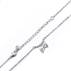 Collar con Colgante de Corazón de Cereza Tianyu, Chapado en Oro y Plata, Joyería de Corazón con Moissanita, Exquisito Collar para Mujer - Product Image 3