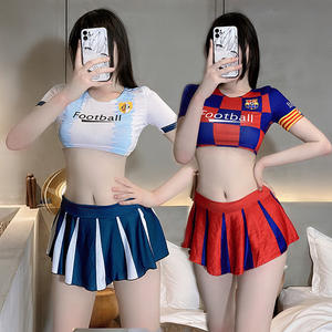 Lencería Sexy para Mujer, Disfraz de Animadora para Halloween, Cosplay, Fiesta, Equipo de Fútbol, Jersey de Messi - Product Image 1