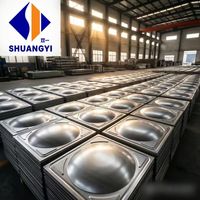 Réservoir d'eau modulaire personnalisé en acier inoxydable 304 316 de grande capacité pour les machines de traitement de l'eau potable