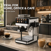 Machine à café expresso entièrement automatique populaire avec chauffage thermobloc et broyeur réglable, idéale pour les petites entreprises