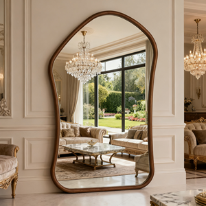 200*120 yeni tasarım tam boy ayna ekstra büyük mobilya büyük duvar ev dekor ahşap çerçeve Espejo Spiegel büyük düzensiz ayna - Product Image 1