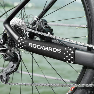 Protector de <span class=keywords><strong>Cadena</strong></span> de Bicicleta ROCKBROS, Portátil, Ligero y Duradero, con Adhesivos de Velcro para Bicicletas de Montaña y Carretera, Protección de Pintura del Cuadro - Product Image 1