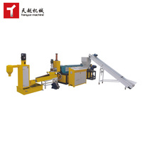 TIANYUE Double Vis Refroidissement Par Eau Recycler Pe Film Plastique Granulateur Pelletier Machine Ligne De Pelletisation