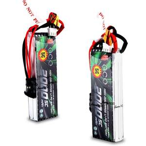 Batterie Lipo Gens Ace 2000mAh 2S 3S 5C Prise Futaba EHR Contrôleur de vol Flysky Émetteur-récepteur RC 140g Moule privé - Product Image 1