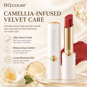 Bqcover Platinum Camellia Velvet Lipstick Moisturizing Long Lasting Non-Greasy High Pigment Lipstick 6802 - Product Image 5