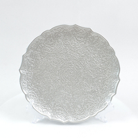 Assiettes de Présentation Dorées Exquises de 13 Pouces en Gros, Couleur Personnalisée, Design Moderne, Marque Xiangjin, pour Restaurants et Mariages