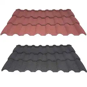 Chinese Roof Tiles Stone Coated Steel Roofing Tile-Roman Tile