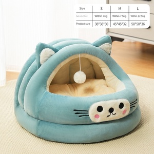 Cat Ear Pet Nest addensato Semi-chiuso canile invernale prodotti caldi per quattro stagioni uso XL taglia per piccoli animali e cani - Product Image 6