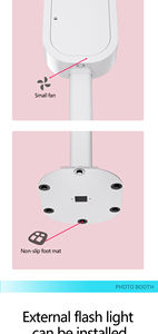 Photomaton portable compatible avec les appareils photo reflex numériques et les <span class=keywords><strong>iPad</strong></span>, forme ovale avec flash <span class=keywords><strong>pour</strong></span> les fêtes et les événements, housse et support d'<span class=keywords><strong>imprimante</strong></span> inclus - Product Image 5