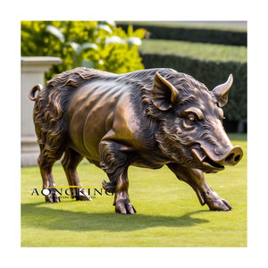 Vendita calda grande <span class=keywords><strong>bronzo</strong></span> statua di maiale di buon auspicio tecnica di fusione <span class=keywords><strong>in</strong></span> metallo <span class=keywords><strong>statuetta</strong></span> di alta qualità - Product Image 6