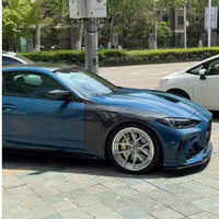 Kit carrosserie en fibre de carbone sèche pour BMW M3 M4 G80 G82, mise à niveau vers le style AD, pare-chocs avant, diffuseur, aileron, garde-boue