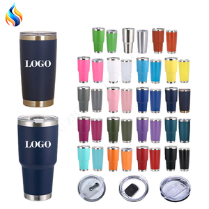 Vaso Térmico para Auto ZY de 20oz con Recubrimiento en Polvo, Color Morado Claro, Negro Café y Transparente - Product Image 1