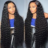 Perruques Lace Front HD avec Baby Hair, Ondulation Naturelle, Perruque Lace 13x4 en Cheveux Humains Bouclés, Cheveux Indiens Bruts, Perruques Lace Front pour Femmes Noires