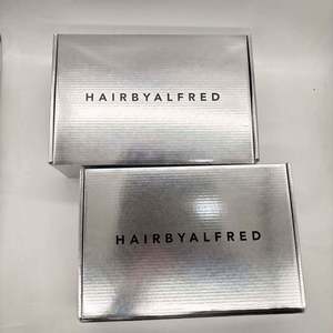 Custom LOGO Printed Silver Foil Mailer <b>Box</b> for Clothing Cardboard Metallic Paper Boxes Corrugated Package <b>Box</b> Mailer - Product Image 1