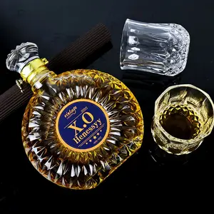 Hihg 质量 XO/威士忌/烈酒葡萄酒玻璃瓶经典设计的 500毫升、 700毫升、 750毫升