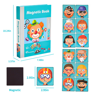 Les plus vendus d'amazon éducation précoce magnétique 3D Dressup bébé nouveau-né jouet en 2020 - Product Image 6