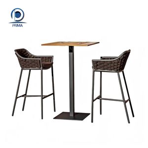 Aluminum Alloy PE <strong>Rattan</strong> <strong>Sofa</strong> Conversation Set with Coffee Table Waterproof Cushions Rooftop Poolside Outdoor Furniture - Product Image 5