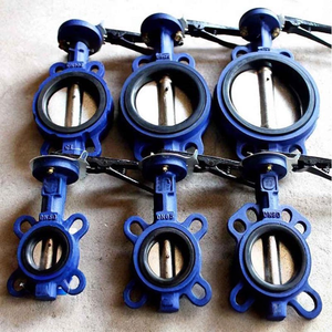 วาล์วผีเสื้อแบบแมนนวลสำหรับโรงงานแบทช์คอนกรีตสำหรับสื่อเกี่ยวกับน้ำน้ำมันก๊าซ - Product Image 2