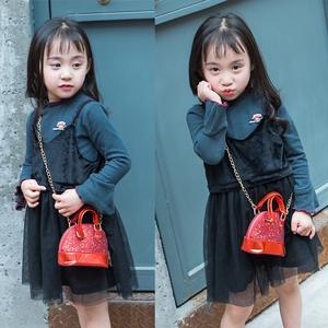 ファッショングリッタースパンコールガールズプリンセスクロスボディバッグガールズパーティーコインウォレットキッド財布ミニハンドバッグ - Product Image 6