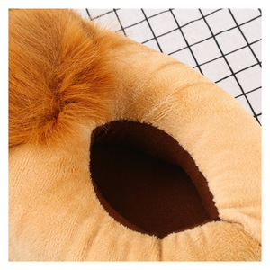 Pantoufles en peluche à la mode, excentriques et rétro pour homme sauvage, pantoufles en coton moelleux chaud d'intérieur de maison de grands pieds de <span class=keywords><strong>Hobbit</strong></span> - Product Image 4