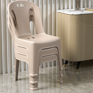 Bán buôn nhựa dày nhựa Ghế tựa lưng bjflamingo Nhiều màu Stackable mà không cần cánh tay ghế nhựa - Product Image 6