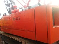 Grue sur chenilles Hitachi Kh125 d'origine japon, grue sur chenilles Hitachi 35 tonnes